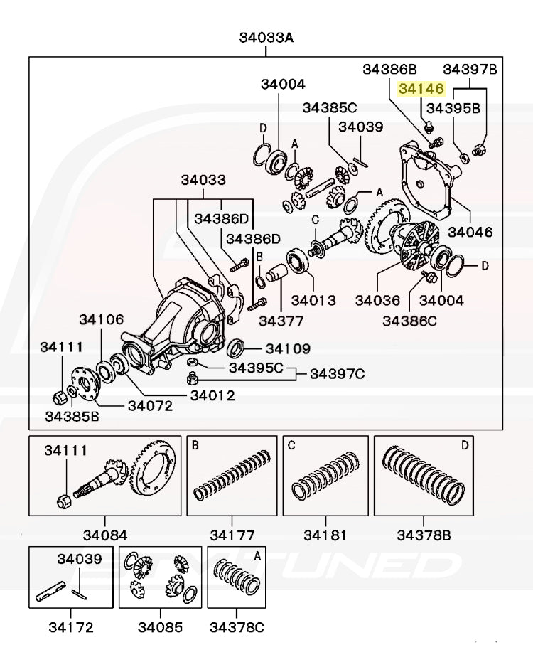 Mitsubishi OEM Diff/Tcase Plug Breather for Evo 8/9 & DSM (MB393530)