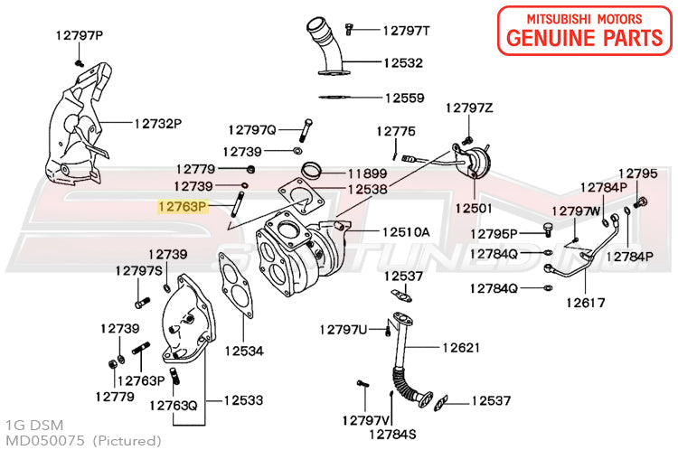 Mitsubishi Turbo to Manifold Stud - 1G/2G DSM