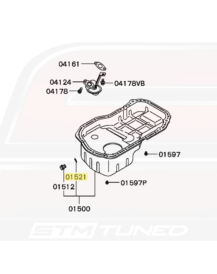 Mitsubishi OEM Engine Oil Pan Drain Bolt Washer (MD050317)