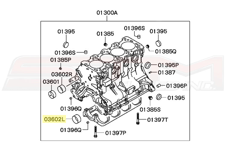 Mitsubishi OEM Balance Shaft Bearing (Rear LH) for DSM Evo