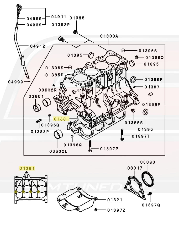 Mitsubishi OEM Oil Jet Squirter for 2G DSM and 3000GT (MD109259)