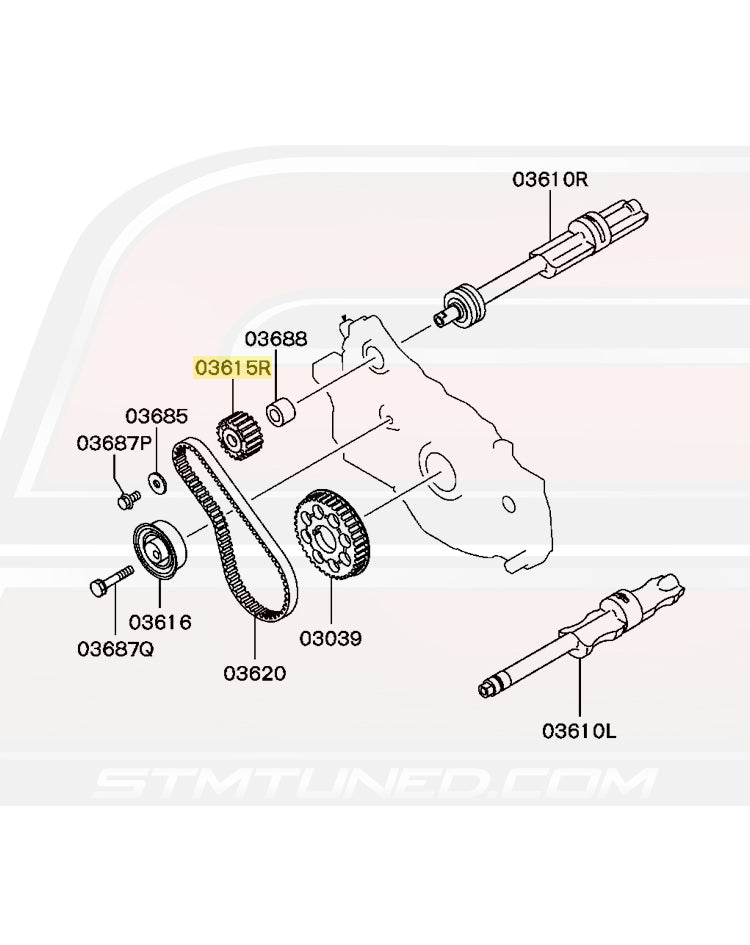 Mitsubishi OEM Balance Shaft Sprocket for 4G63 (MD131282)