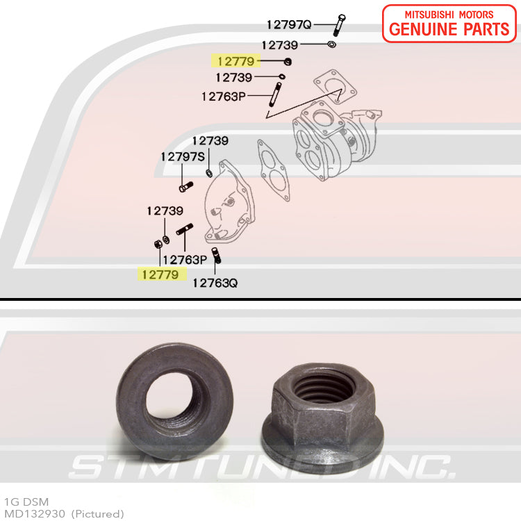 Mitsubishi OEM Turbo Hardware for 1G DSM