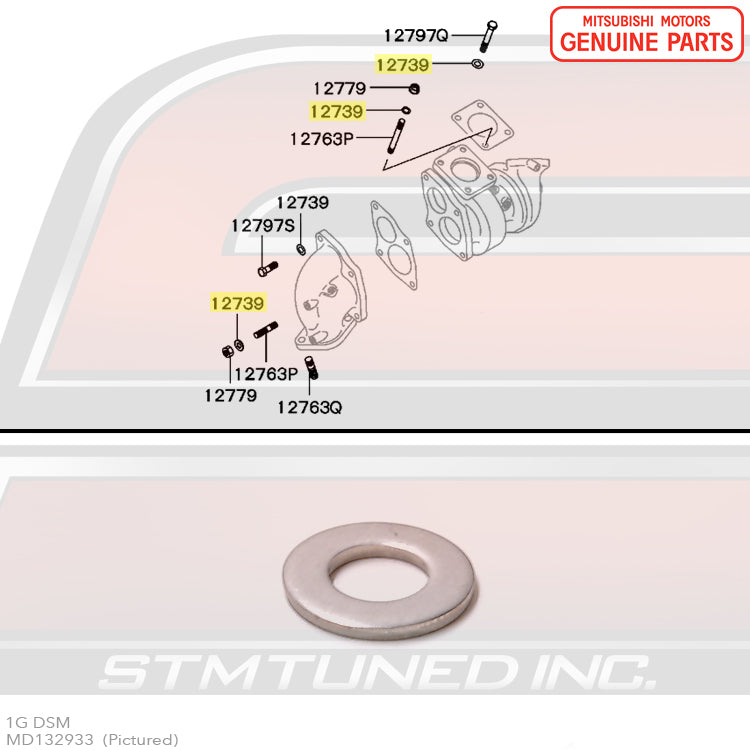 Mitsubishi OEM Turbo Hardware for 1G DSM