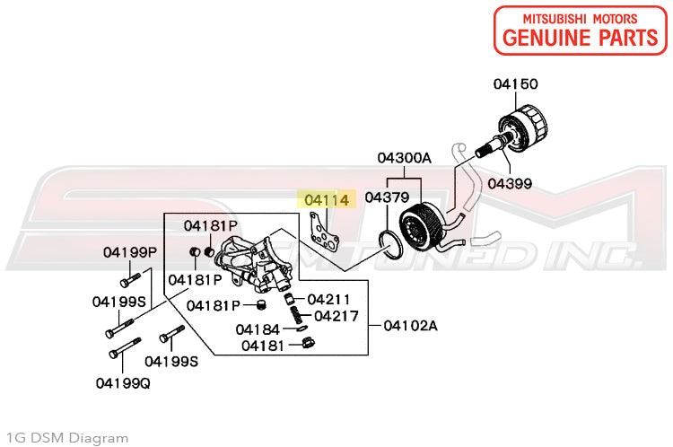 Mitsubishi OEM Oil Filter Housing Gasket for 6-Bolt DSM (MD149370)