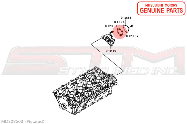 Mitsubishi OEM Exhaust Cam Housing Gasket for Evo 4-9 and 97-99 DSM (MD329503)