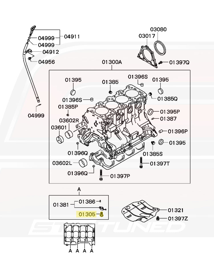 Mitsubishi OEM Engine Oil Jet Check Valve for Evo 7/8/9/X (MD372046)