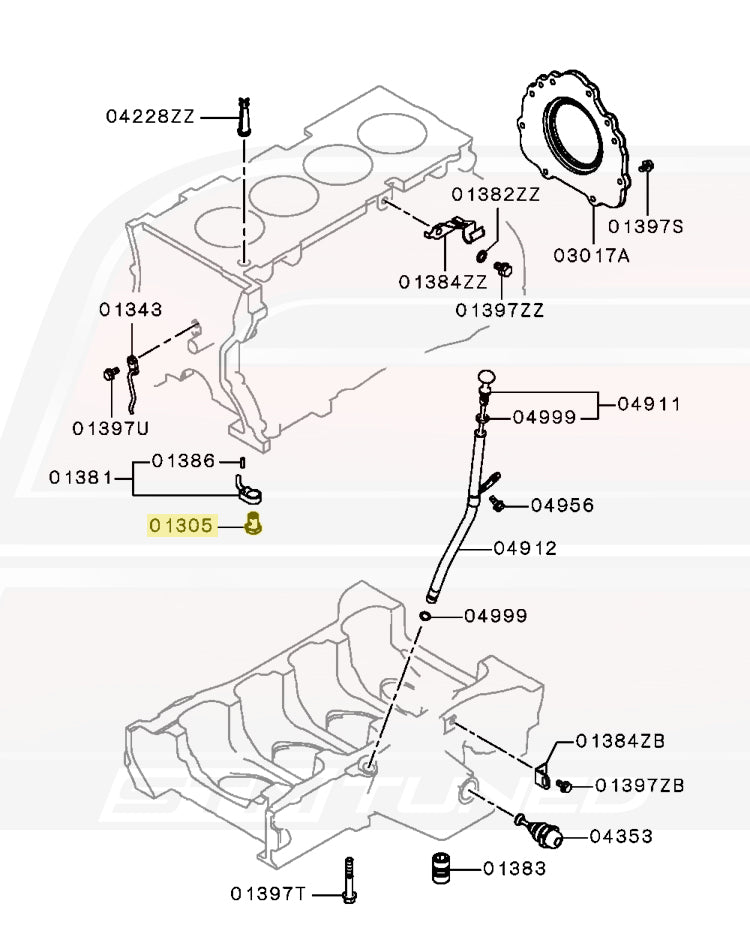 Mitsubishi OEM Engine Oil Jet Check Valve for Evo 7/8/9/X (MD372046)
