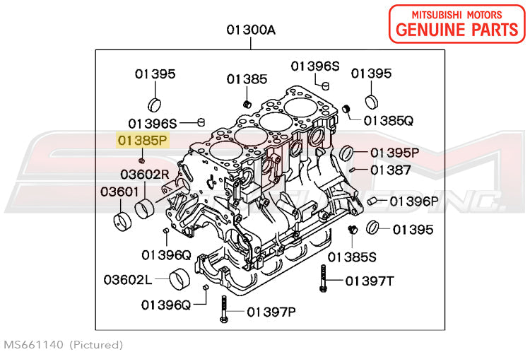 Mitsubishi OEM 4G63 BSPT 1/16" Plug (MD378291)
