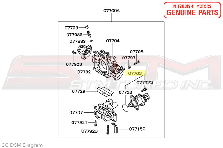 Mitsubishi Idle Speed Control Motor (ISC) - 2G DSM