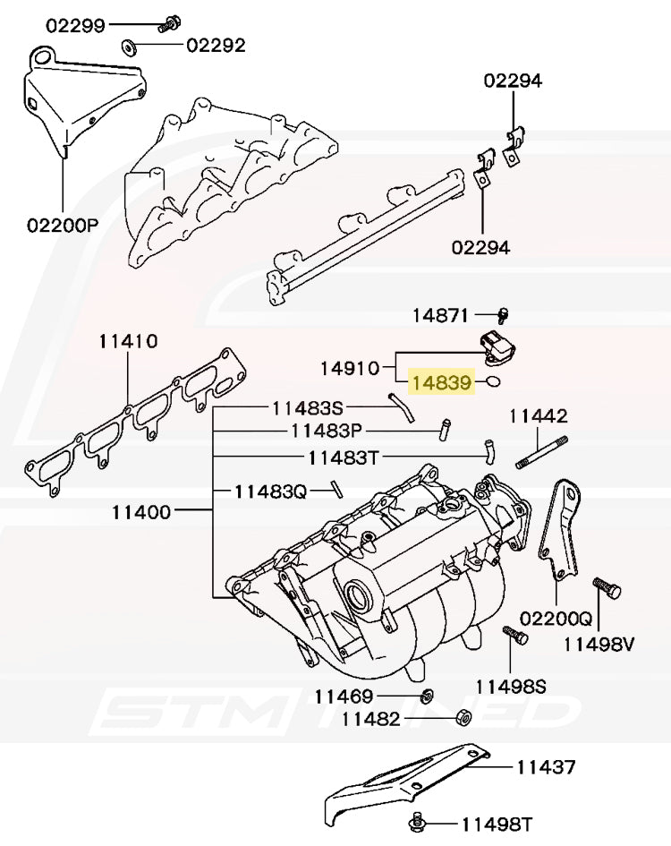 Mitsubishi OEM MAP Sensor Oring for Evo DSM 3S (MD632057)