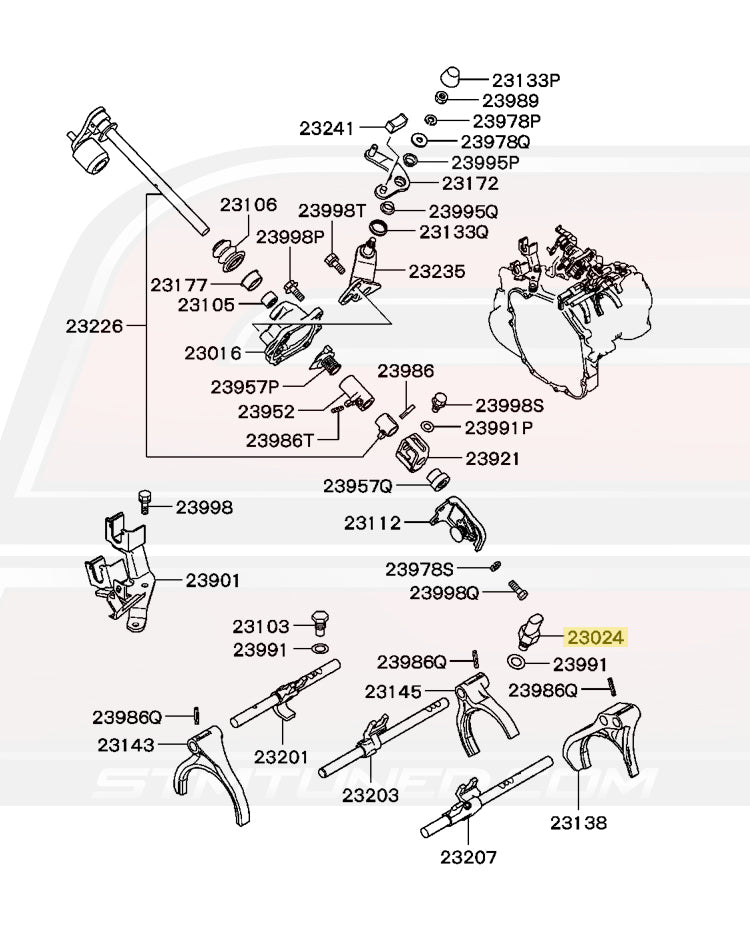 Mitsubishi OEM Back Up Switch (5-Speed) for Evo/DSM/3S (MD730979)
