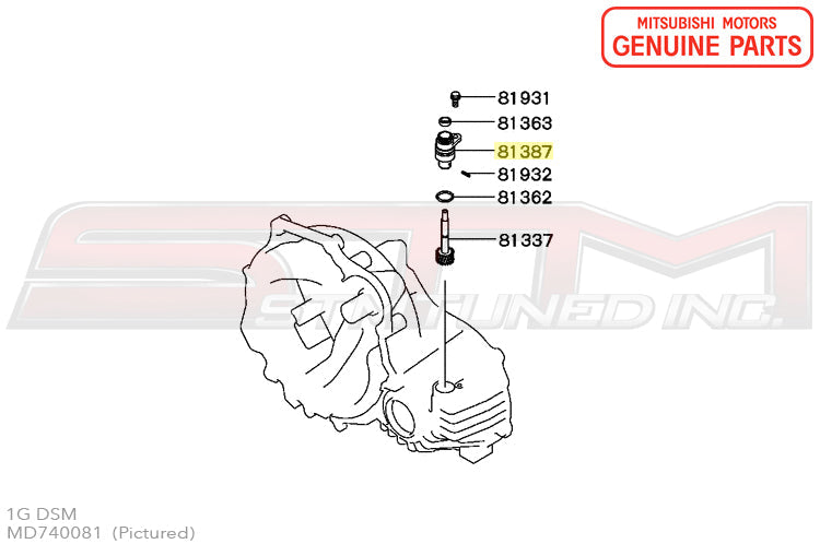 Mitsubishi Speedometer Driven Gear Sleeve - 1G DSM