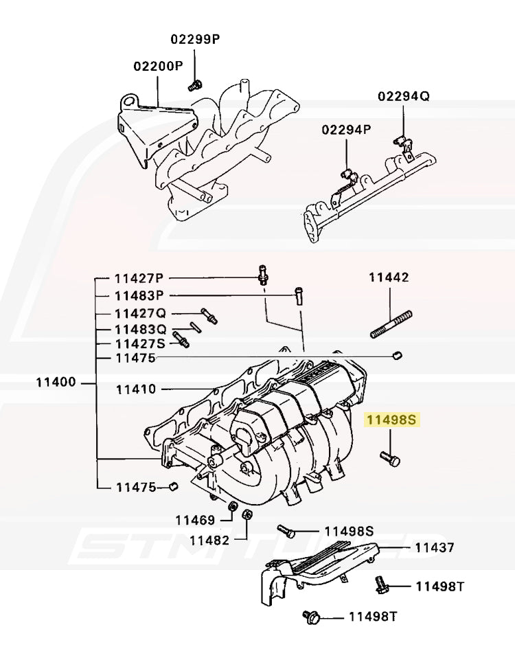 Mitsubishi OEM Intake Manifold Bolt for 4G63 Evo DSM (MF241256)