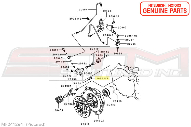 Mitsubishi Slave Cylinder Bolt - 2G DSM