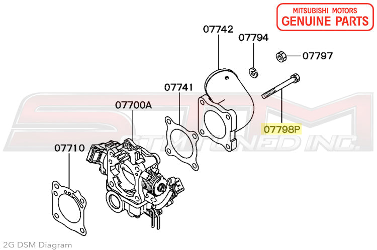Mitsubishi Throttle Body Bolt - 2G DSM