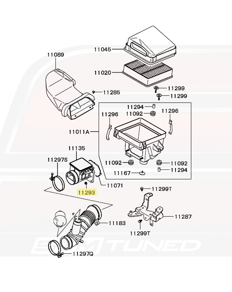 Mitsubishi OEM MAF Sensor Nut for 2G 3000GT Evo 1-9 (MF434103)