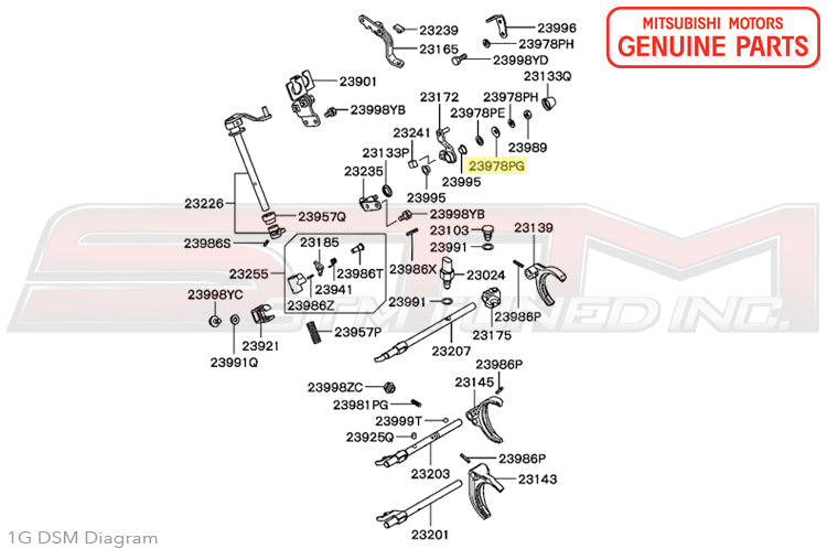 Mitsubishi Shifter Washer - 1G/2G DSM