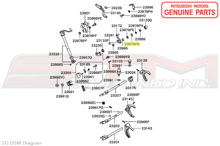 Mitsubishi Shifter Washer - 1G/2G DSM