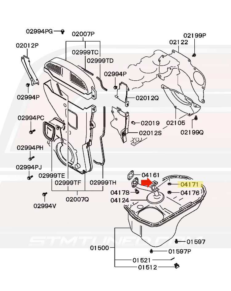 Mitsubishi OEM Oil Strainer Washer for 1G 6-Bolt DSM (MF450405)