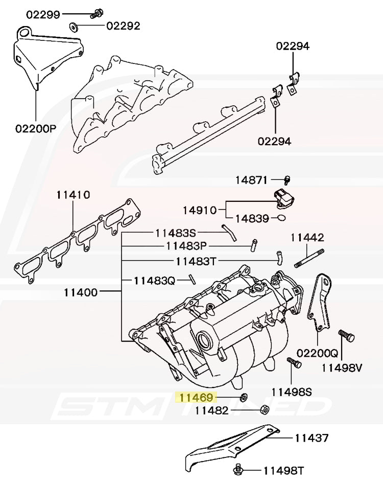 Mitsubishi OEM M10 Lock Washer for Evo DSM (MF450406)