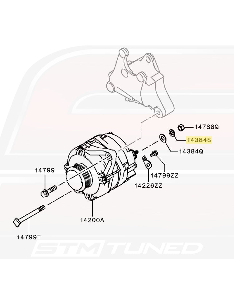 Mitsubishi OEM M10 Lock Washer for Evo DSM (MF450406)