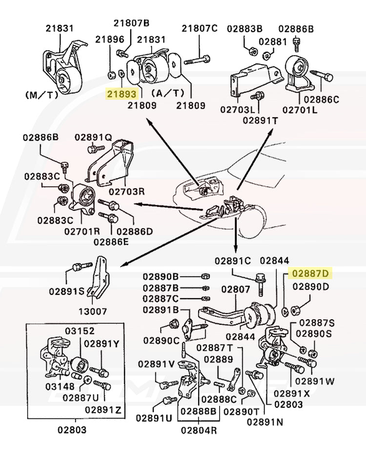Mitsubishi OEM M12 Lock Washer for Evo/DSM (MF450407)