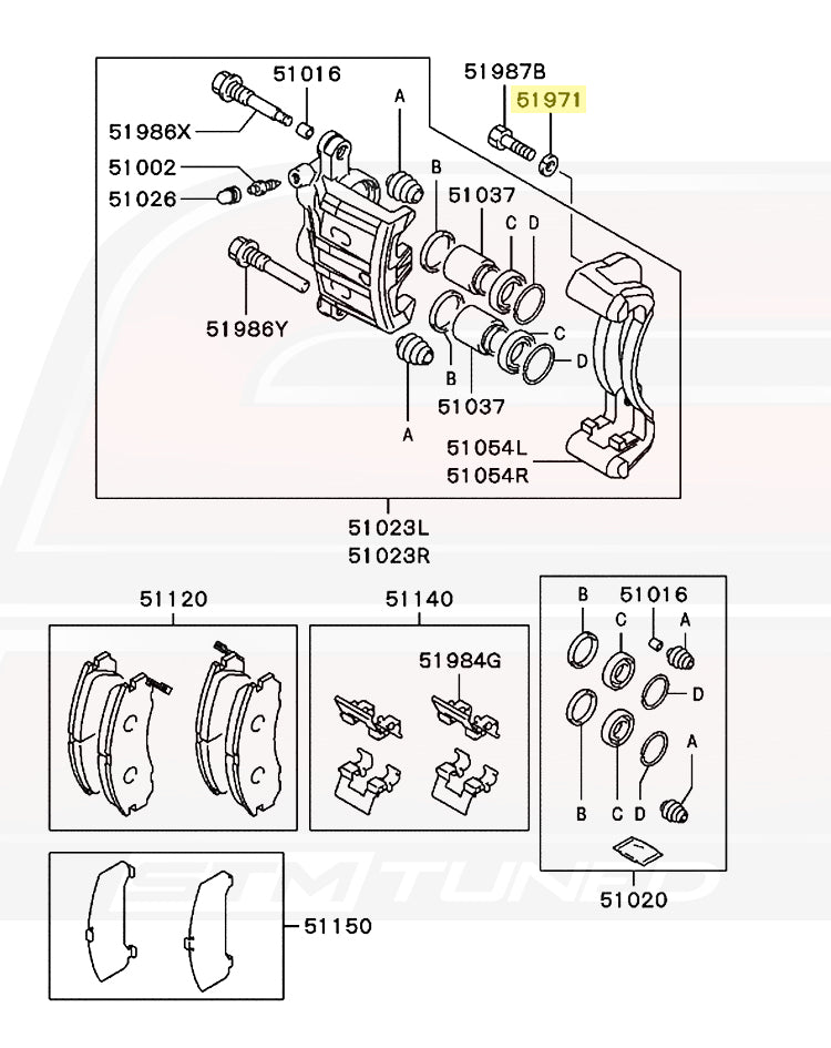 Mitsubishi OEM M12 Lock Washer for Evo/DSM (MF450407)