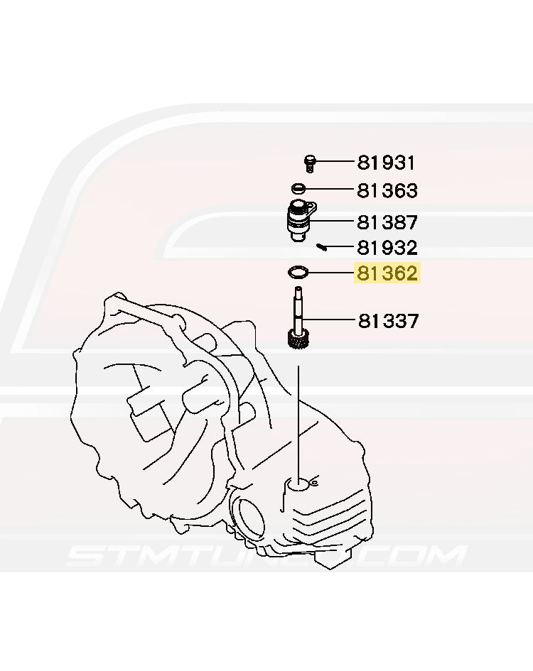 Mitsubishi OEM Speed Sensor Oring for 1G DSM & 91-94 3000GT (MF520016)