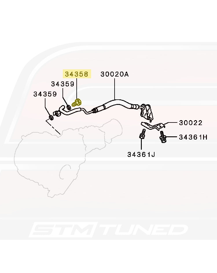 Mitsubishi OEM Eyebolt M14x27 for DSM/Evo (MF650114)
