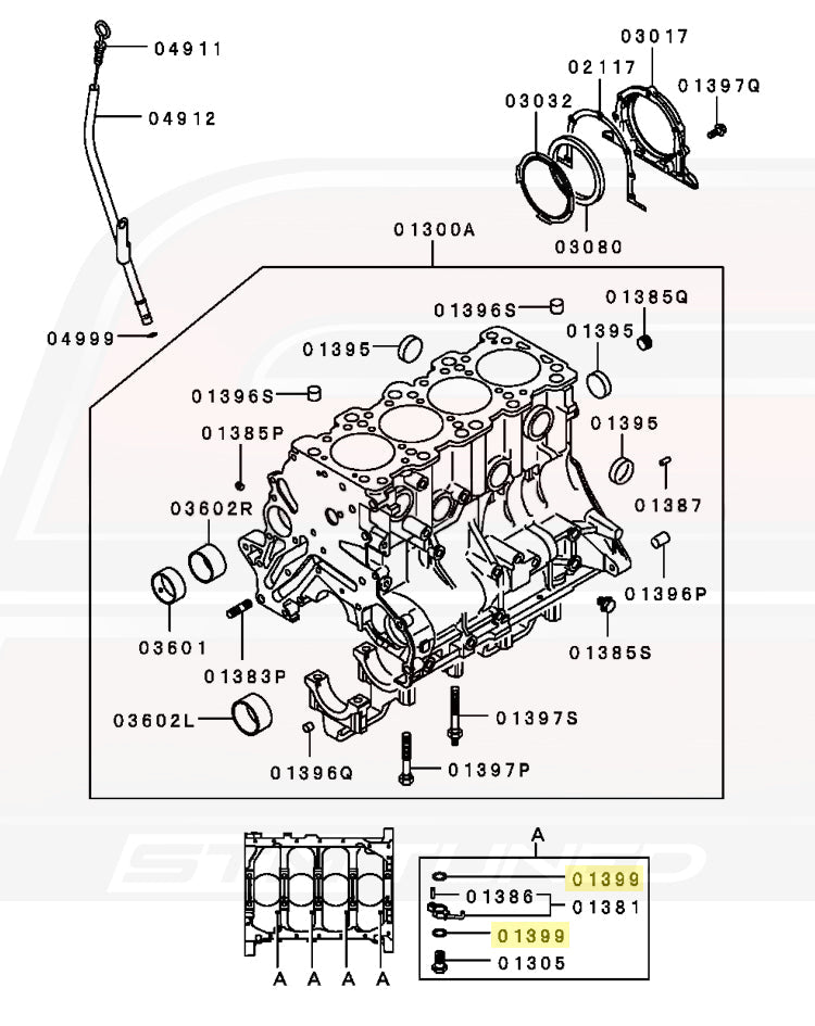 Mitsubishi OEM M12 Oil Squirter Banjo Bolt Washer for 1G DSM (MF660034)