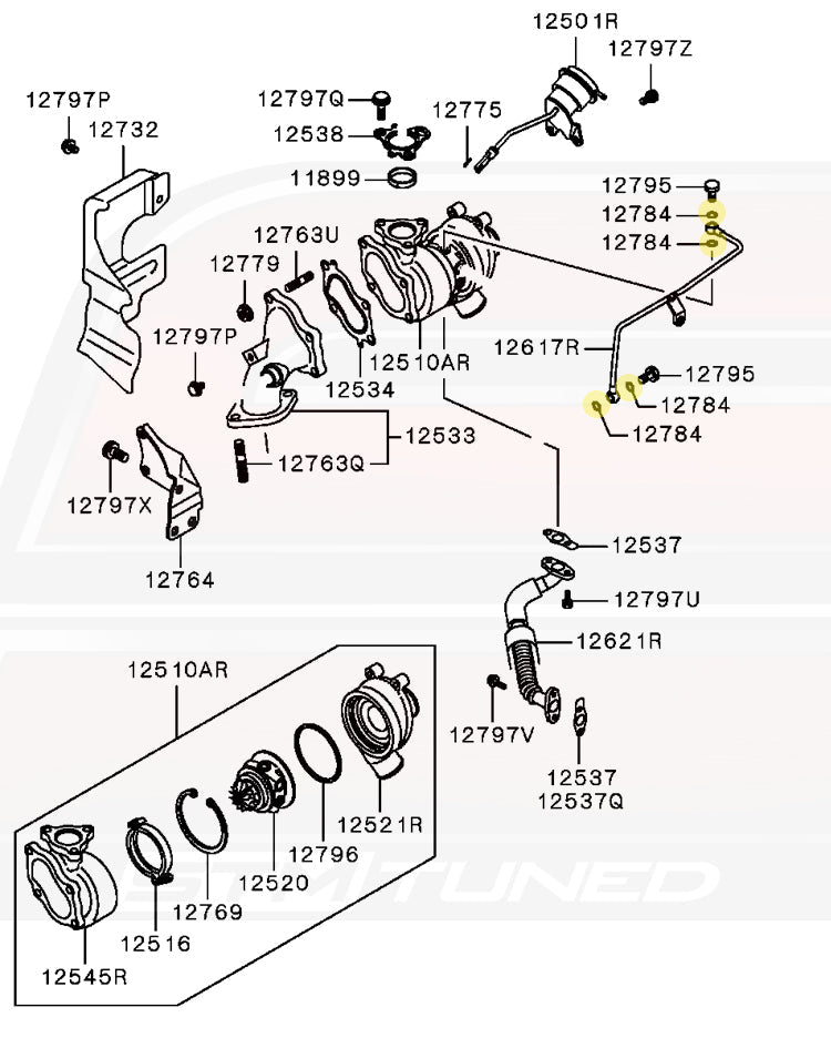 Mitsubishi OEM Copper Crush Washer 10mm (MF660063)
