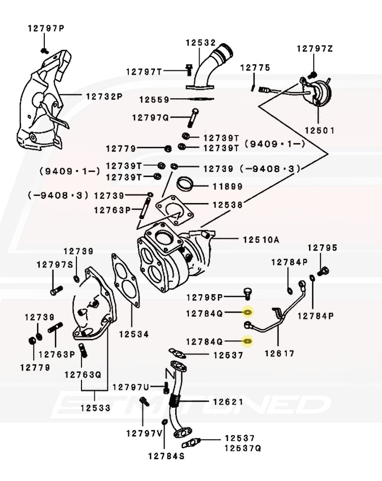 Mitsubishi OEM Copper Crush Washer 12mm (MF660064)