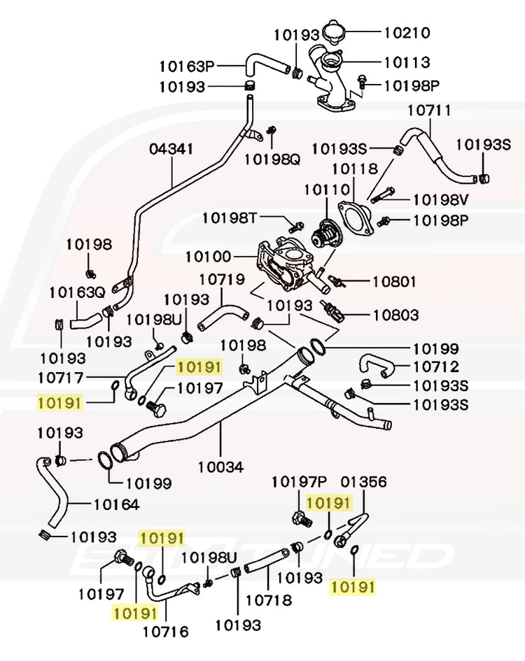 Mitsubishi OEM Copper Crush Washer 14mm (MF660065)