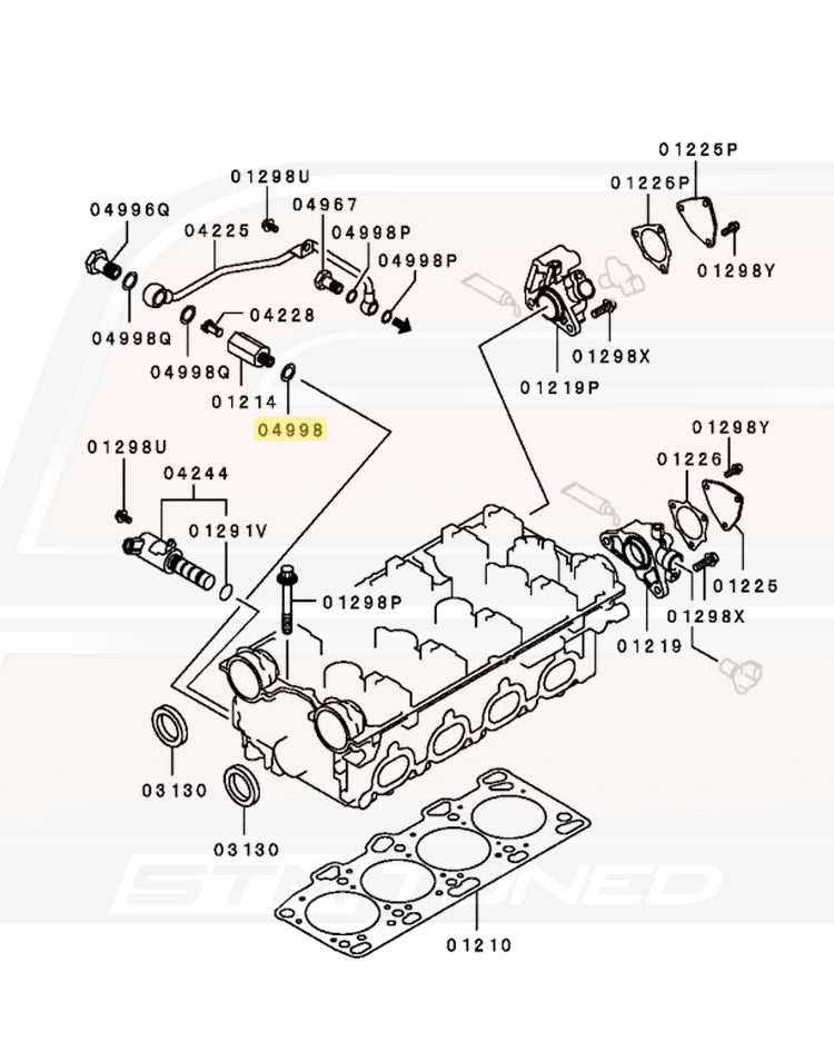 Mitsubishi OEM Copper Crush Washer 14mm (MF660065)