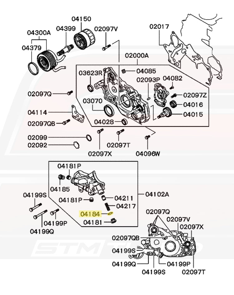 Mitsubishi OEM M18 Washer for Evo 8/9 MR Trans Fill & 4G63 Filter Housing (MN130495)