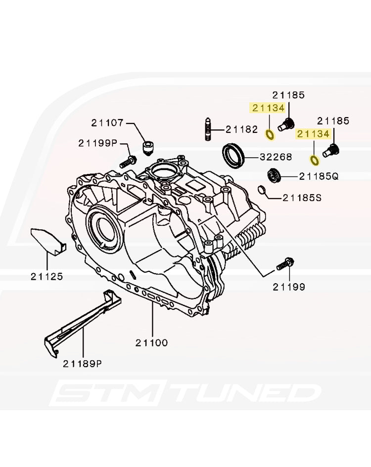 Mitsubishi OEM M18 Washer for Evo 8/9 MR Trans Fill & 4G63 Filter Housing (MN130495)