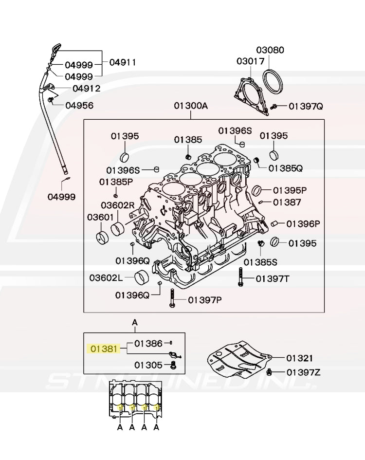 Mitsubishi OEM Oil Jet Squirter for Evo 8/9 (MN143460)