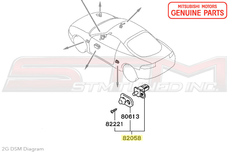 Mitsubishi Door Light Switch - 2G DSM