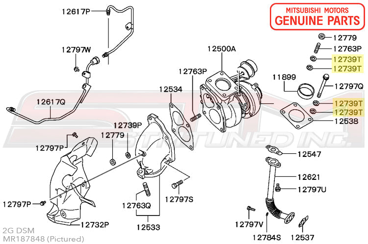 Mitsubishi OEM Turbo Lock Washer for DSM/Evo X (MR187848)