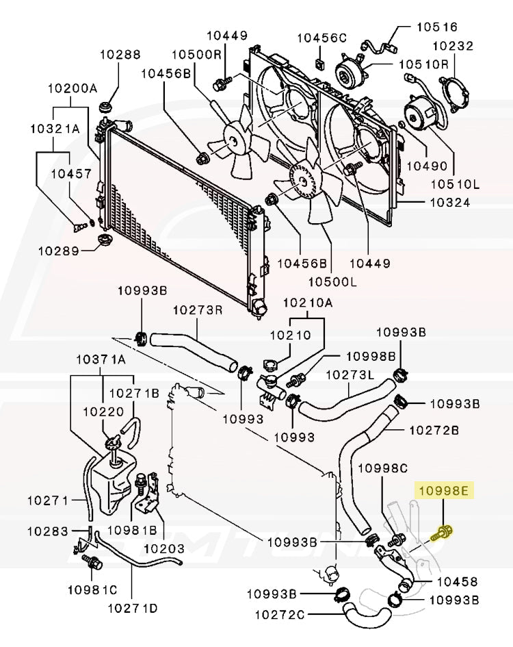Mitsubishi OEM Bolt for Evo X IC Piping / Oil Cooler (MS240148)