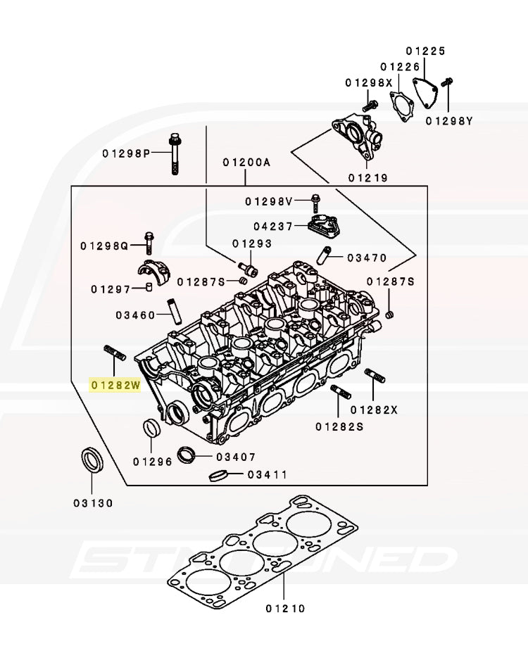 Mitsubishi OEM Intake Manifold Stud for 4G63 Evo DSM (MS401452)