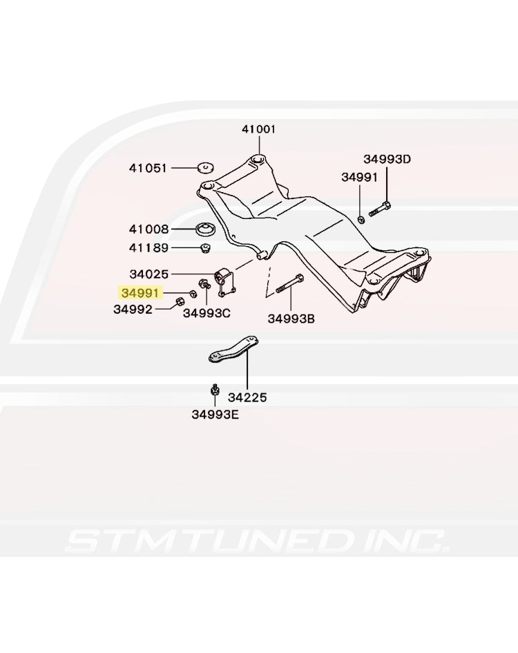 Mitsubishi OEM Rear Diff Mounting Washer for 2G DSM