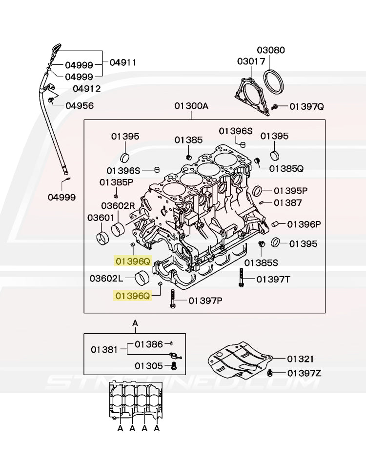 Mitsubishi OEM Front Case Bushing for 4G63 (MS471104)
