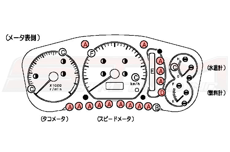 Mitsubishi OEM Gauge Cluster Light Bulb for Evo 4/5/6 and 1G DSM
