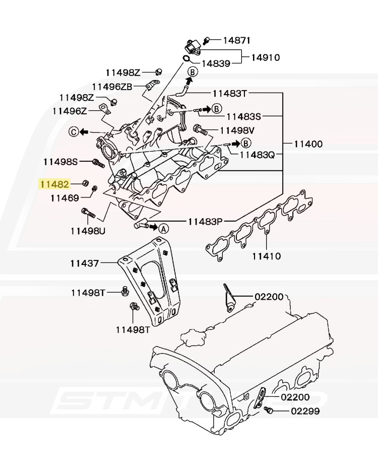 Mitsubishi OEM M10 Nut for Evo DSM (MU430002)