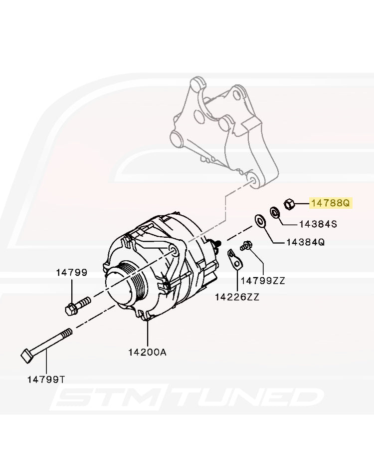 Mitsubishi OEM M10 Nut for Evo DSM (MU430002)