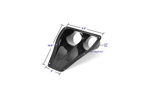 APR Carbon Fiber Universal Air Inlet Duct Dual (NACA-024825)