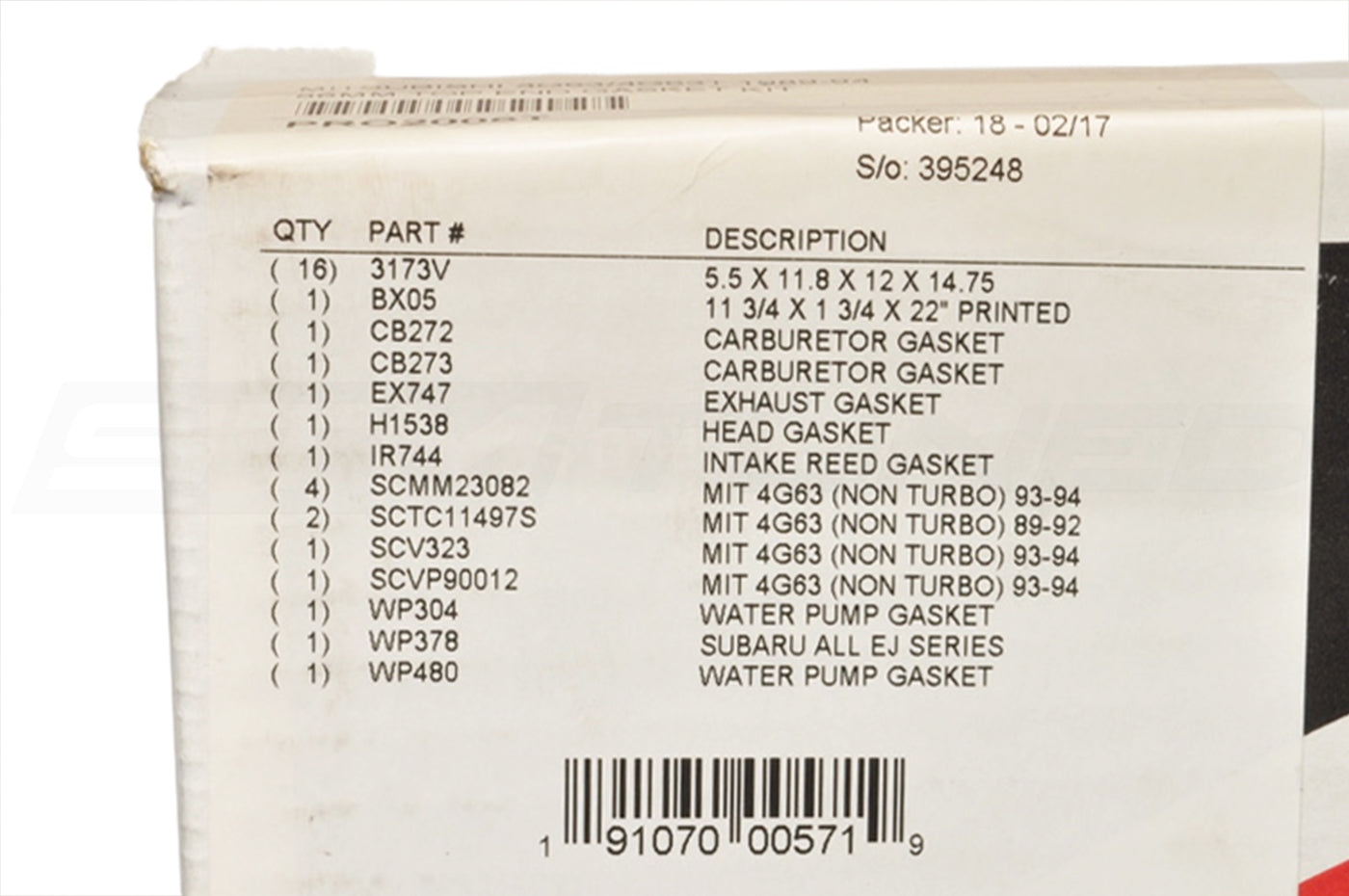 Cometic Top End Engine Gasket Kit for 1G DSM (PRO2006T)