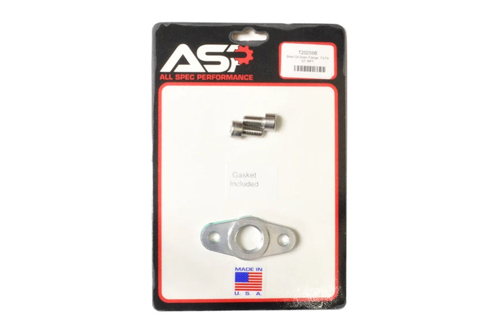 EuroExport ASP T3/T4 Turbo Drain with 1/2" Hole (T20259B)